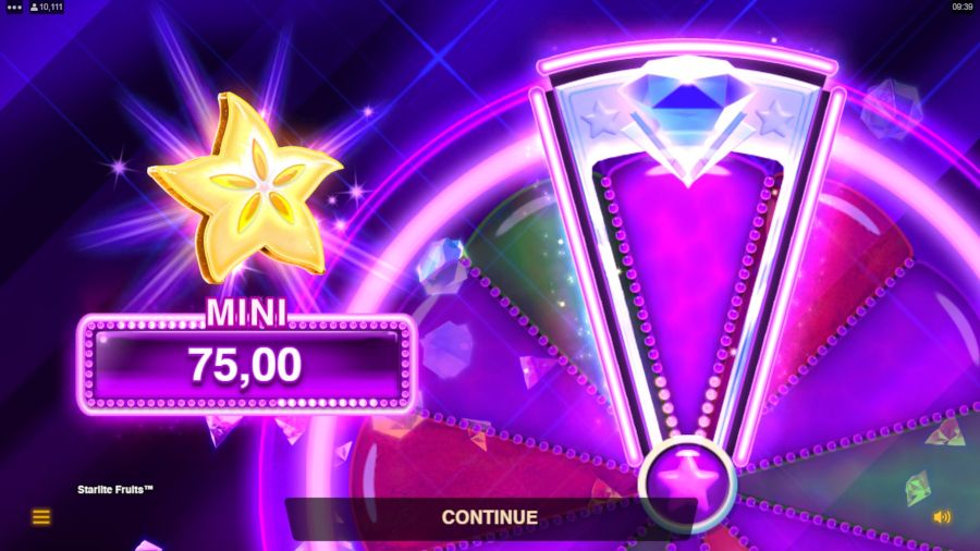 Starlite Fruits Mini Jackpot Triggered - -