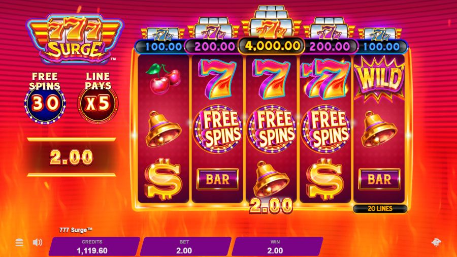 777 Surge Free Spins Awarded - -