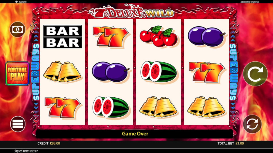 7s Deluxe Wild Fortune Play Base Game - -