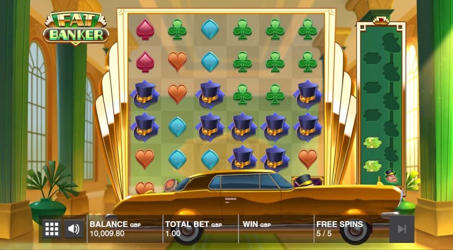 Fat Banker Gold Car During Free Spins - -