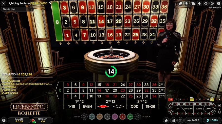 Lightning Roulette Placing Bets - -