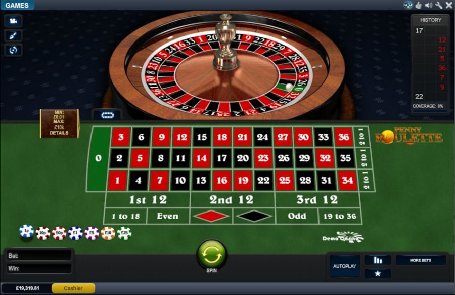 Penny Roulette Placing Bets - -