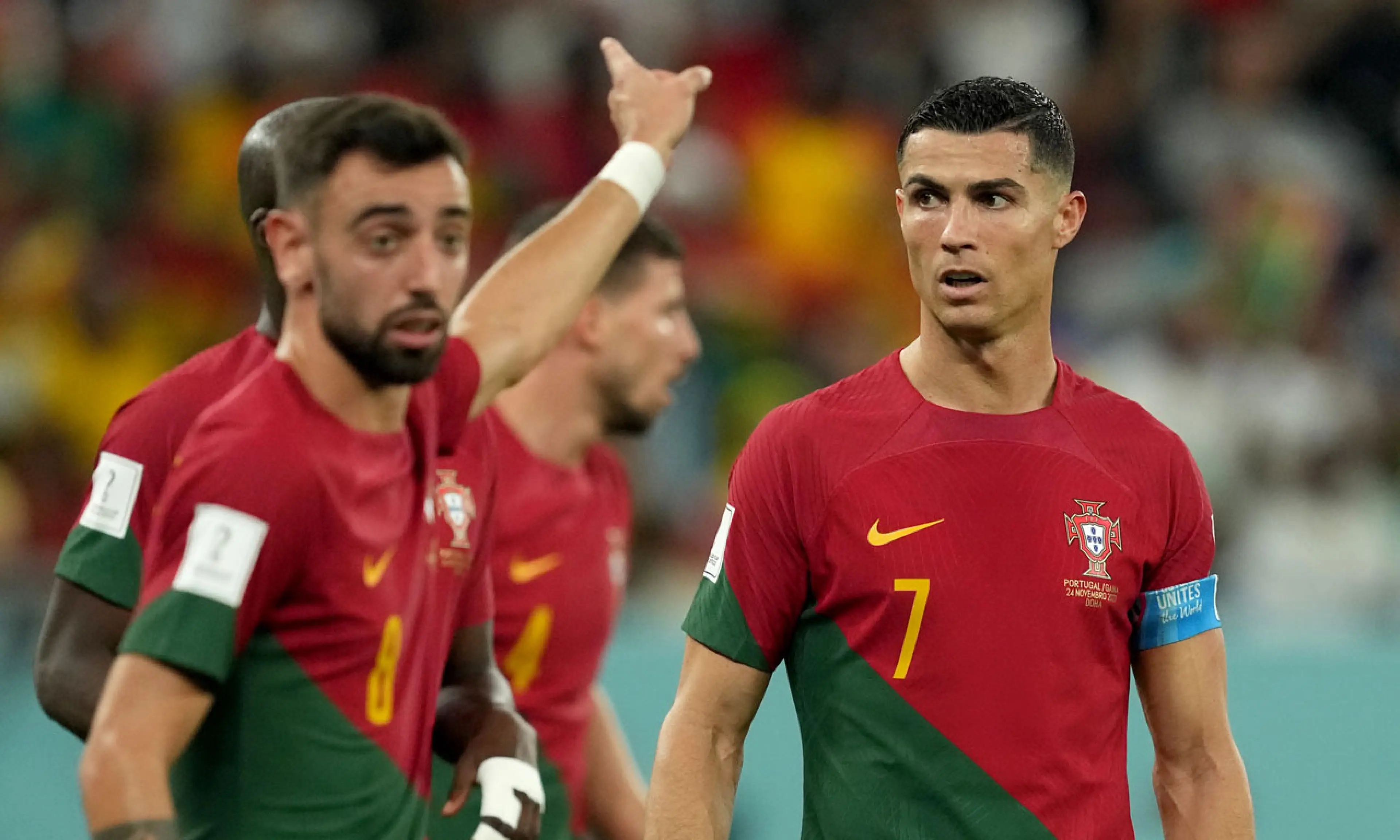 Cristiano Ronaldo, Bruno Fernandes, Portugal v Ghana