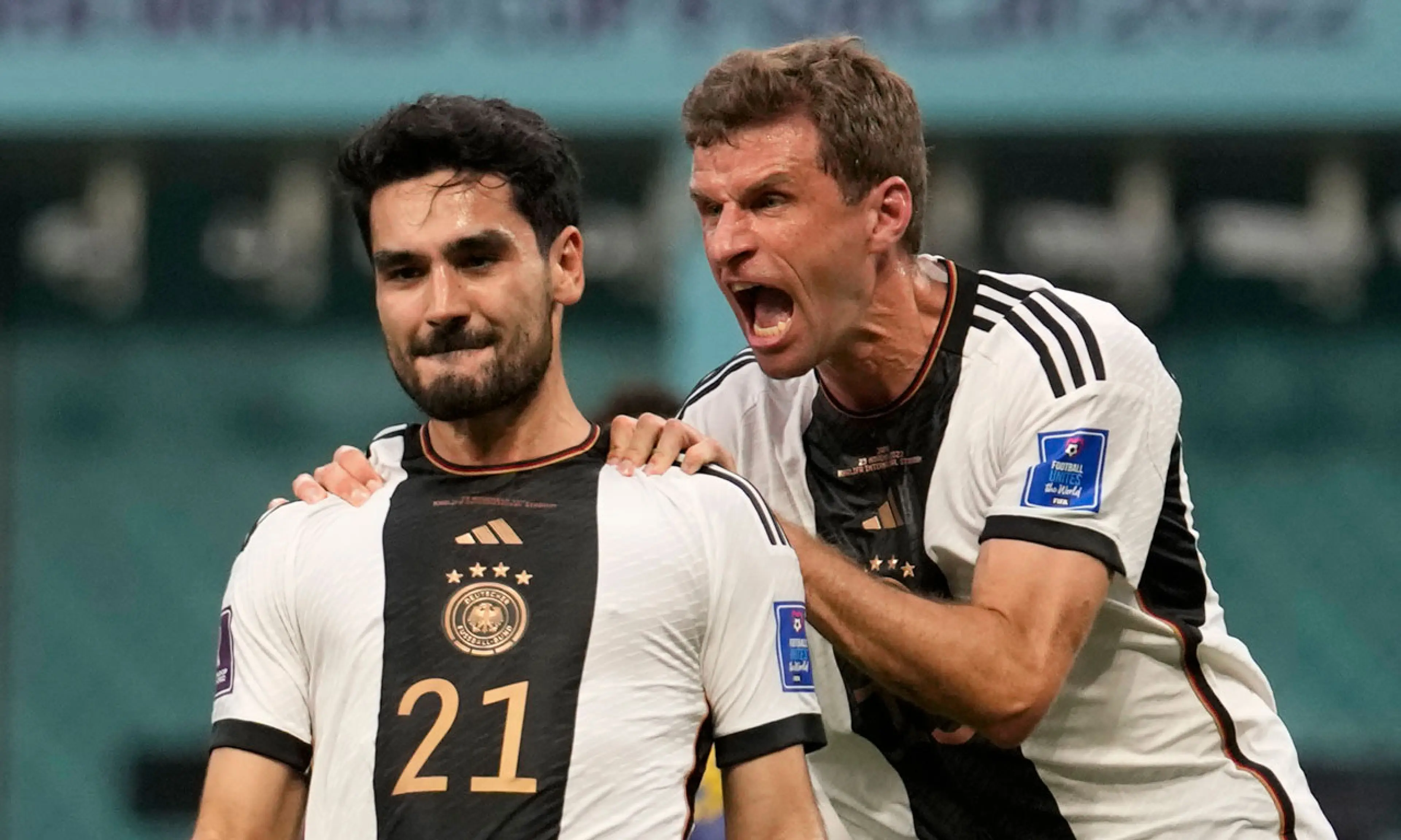 Ilkay Gundogan, Thomas Muller, Germany v Japan