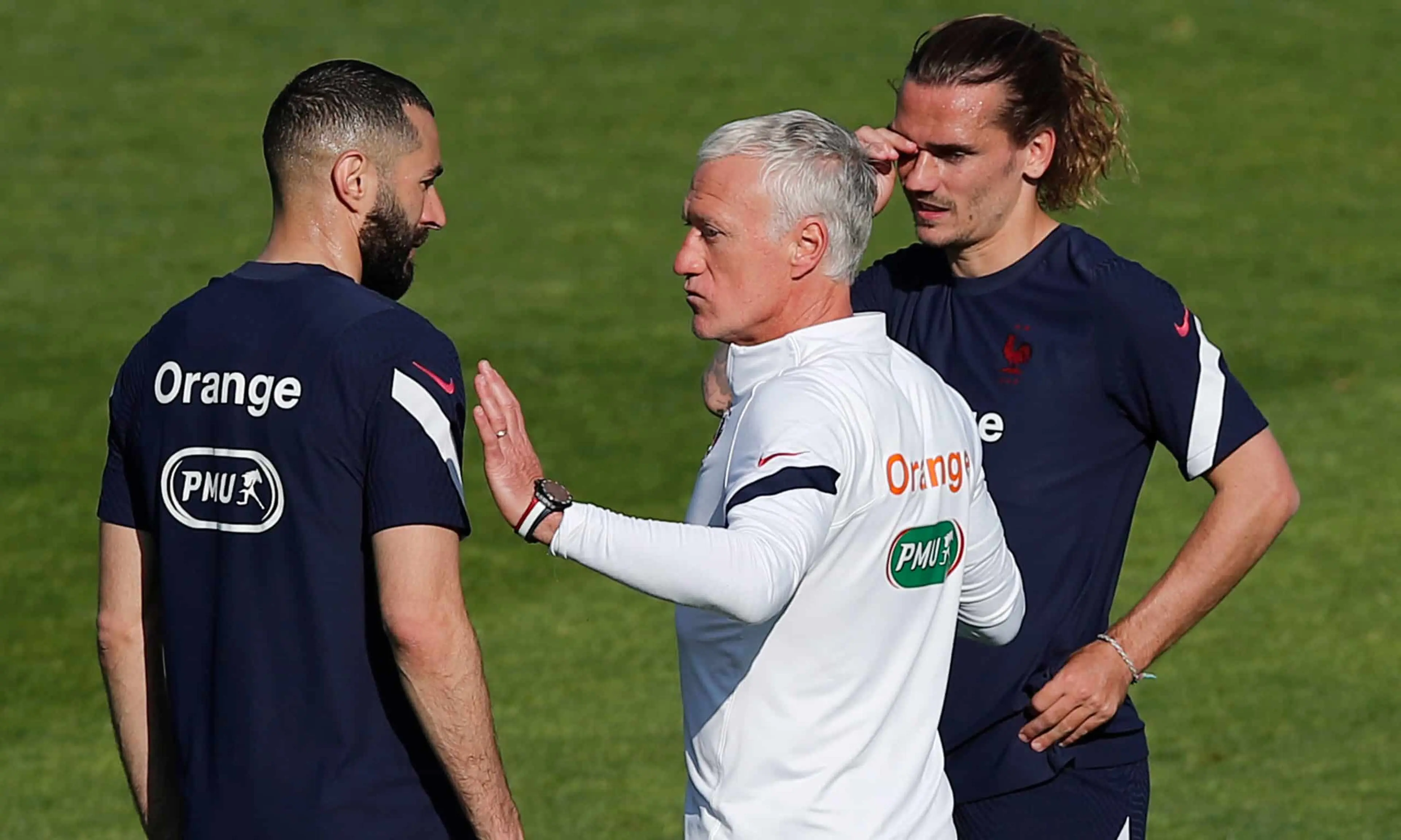 Benzema Deschamps Griezmann France
