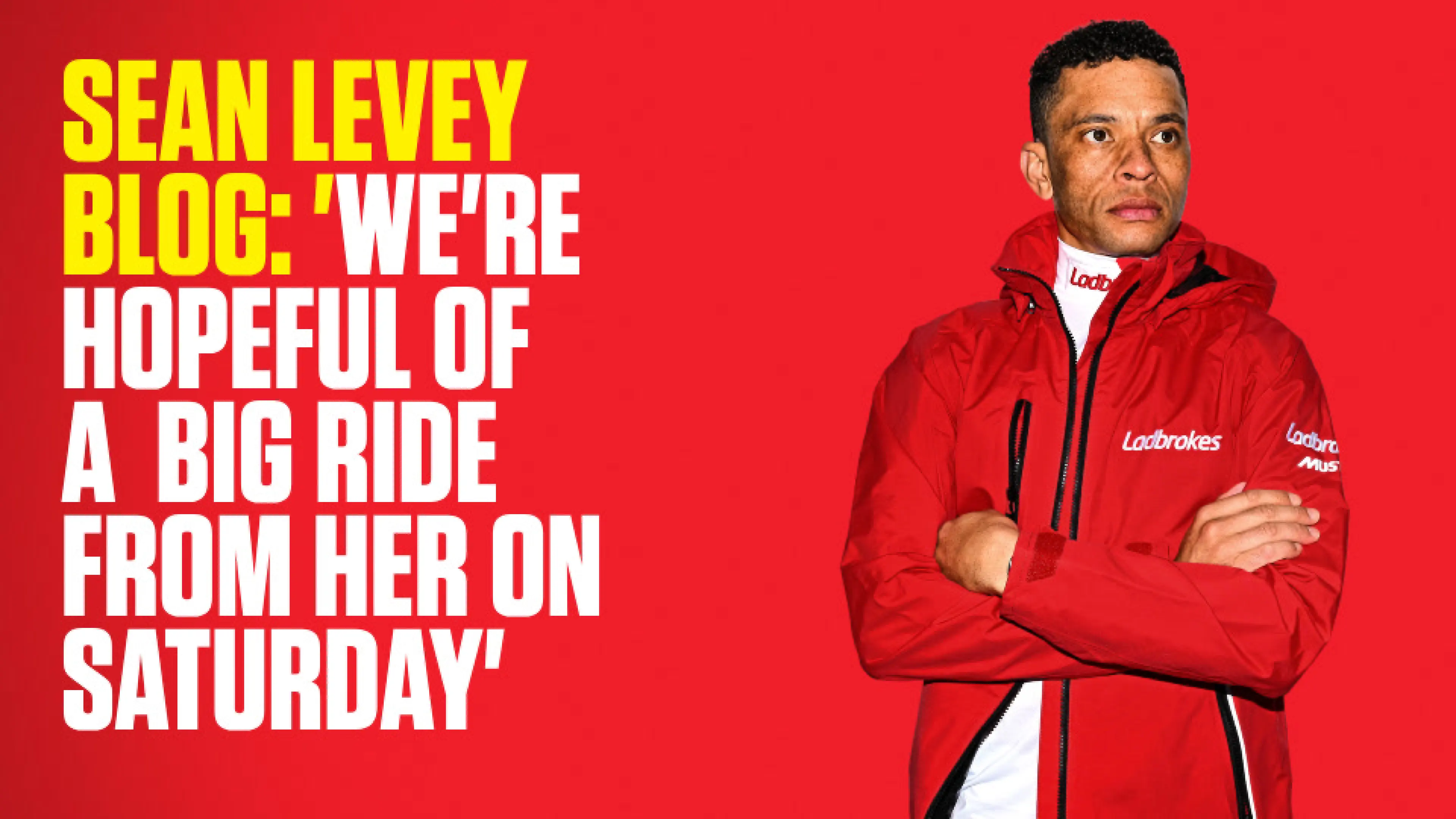 OnS SEO Sports 960x540 SEAN LEVEY BLOG WE RE HOPEFUL OF A BIG RIDE FROM HER ON SATURDAY (UK) 