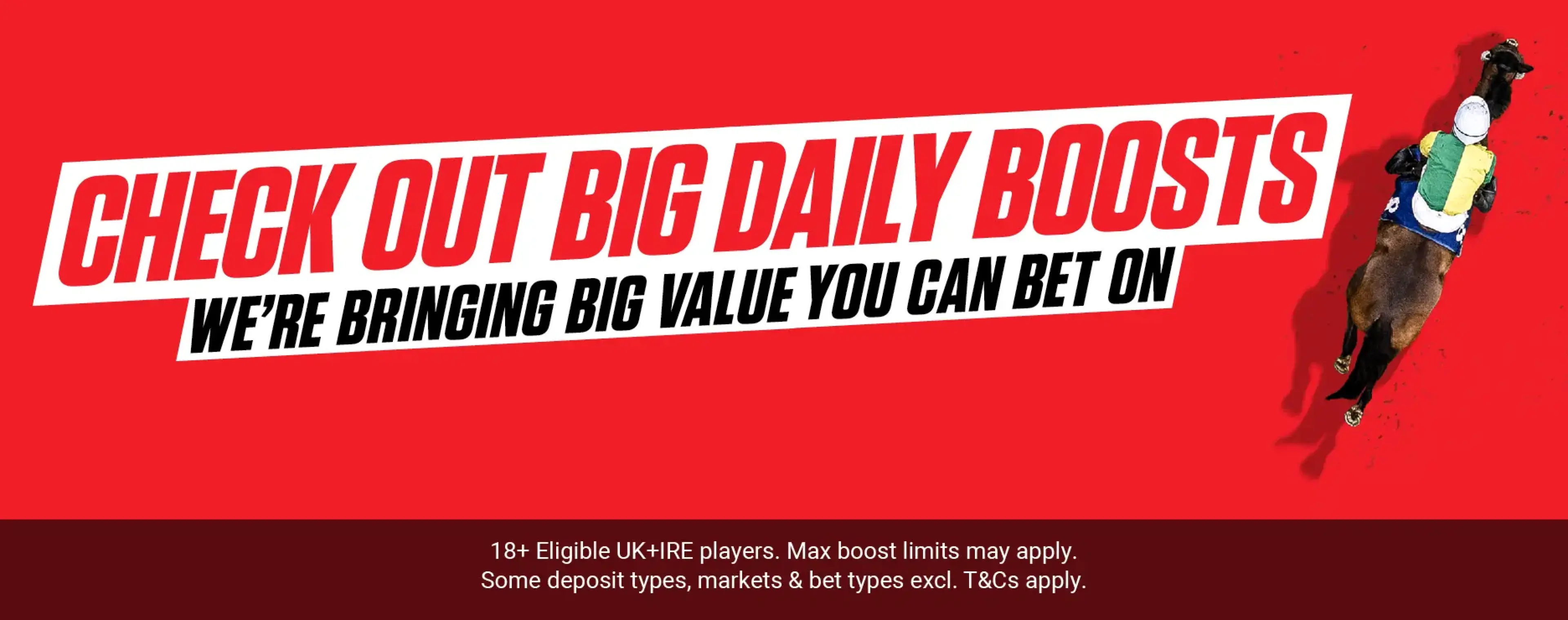 Horse racing odds boost