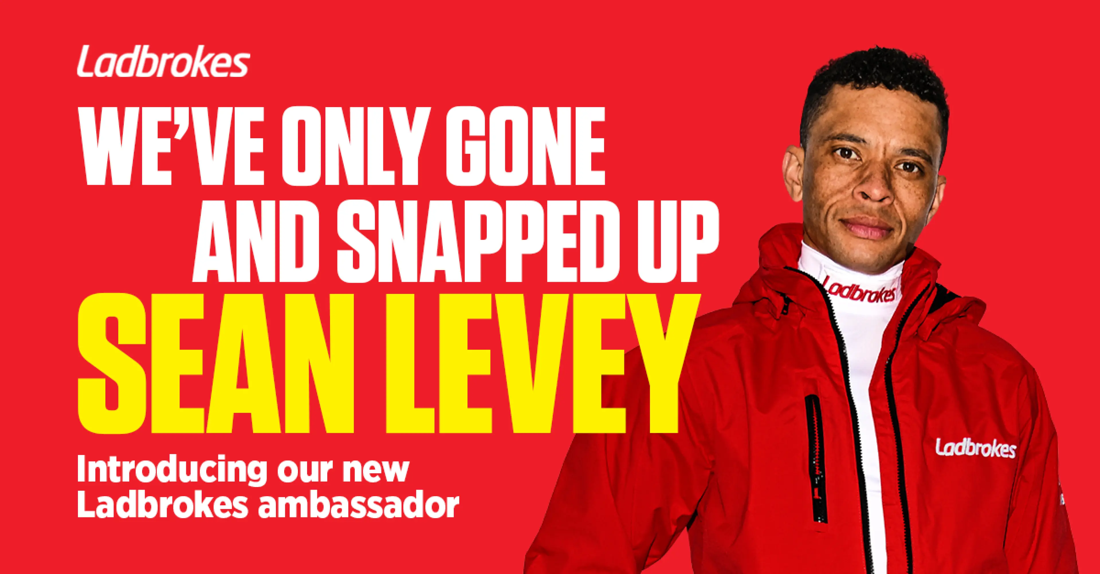 Sean Levey new Ladbrokes ambassador