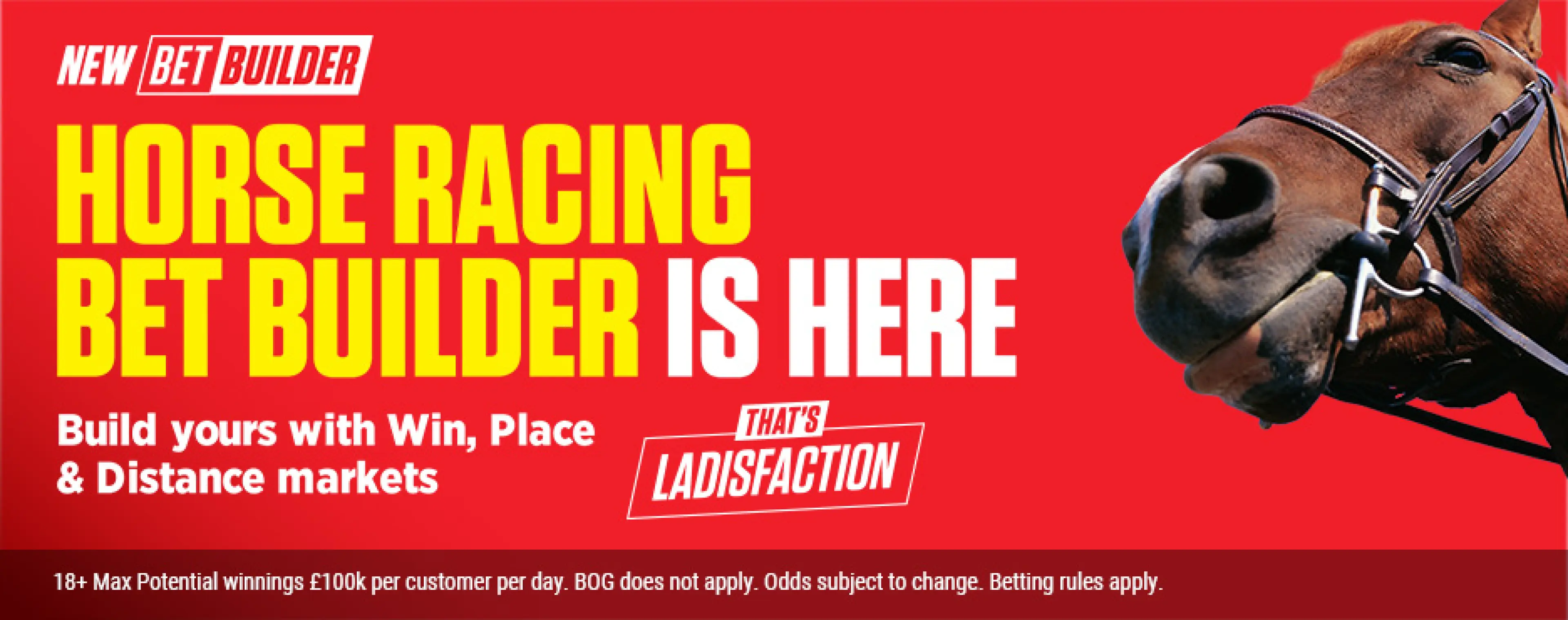 horse racing bet builder banner for Ladbrokes