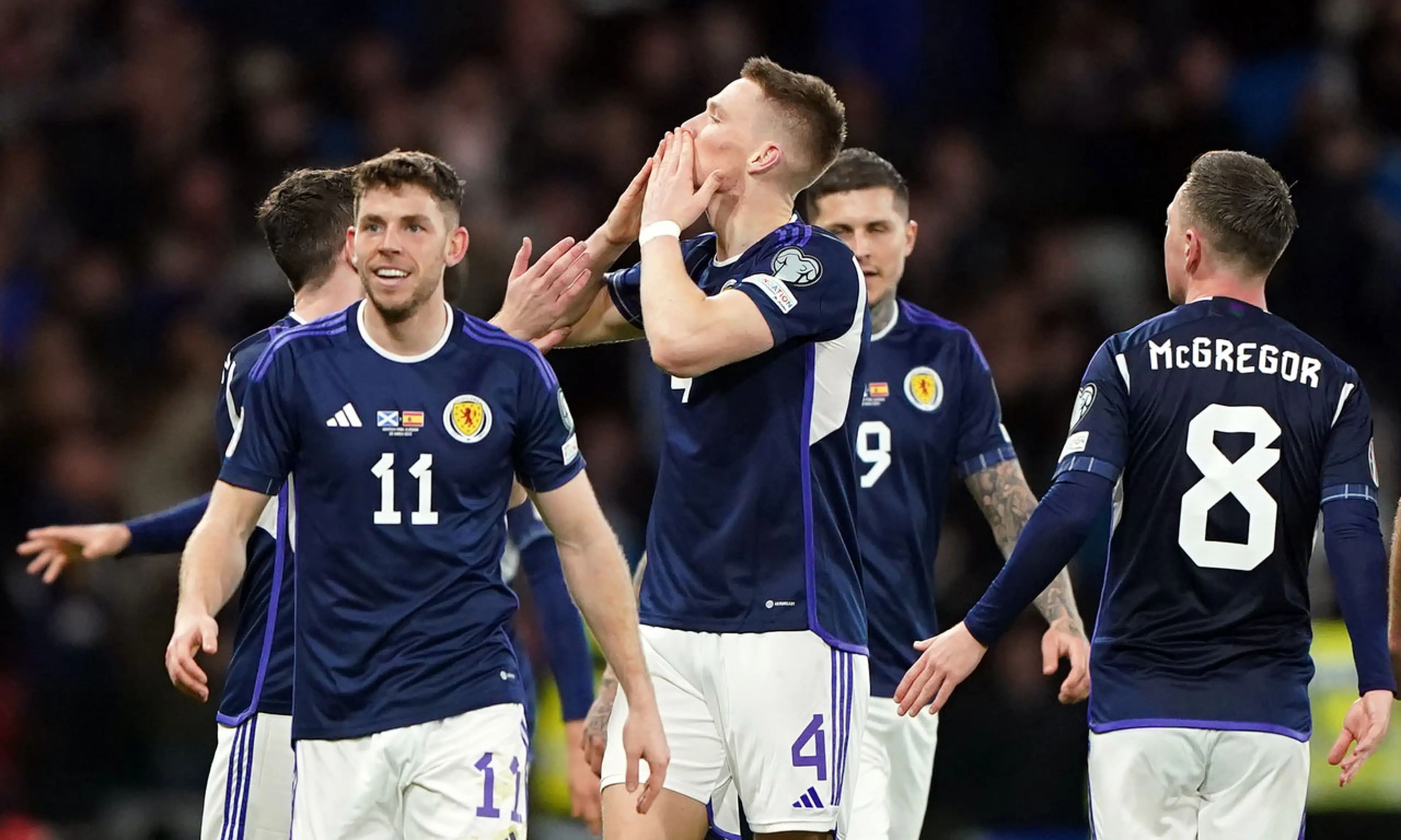 Scott McTominay, Scotland v Spain