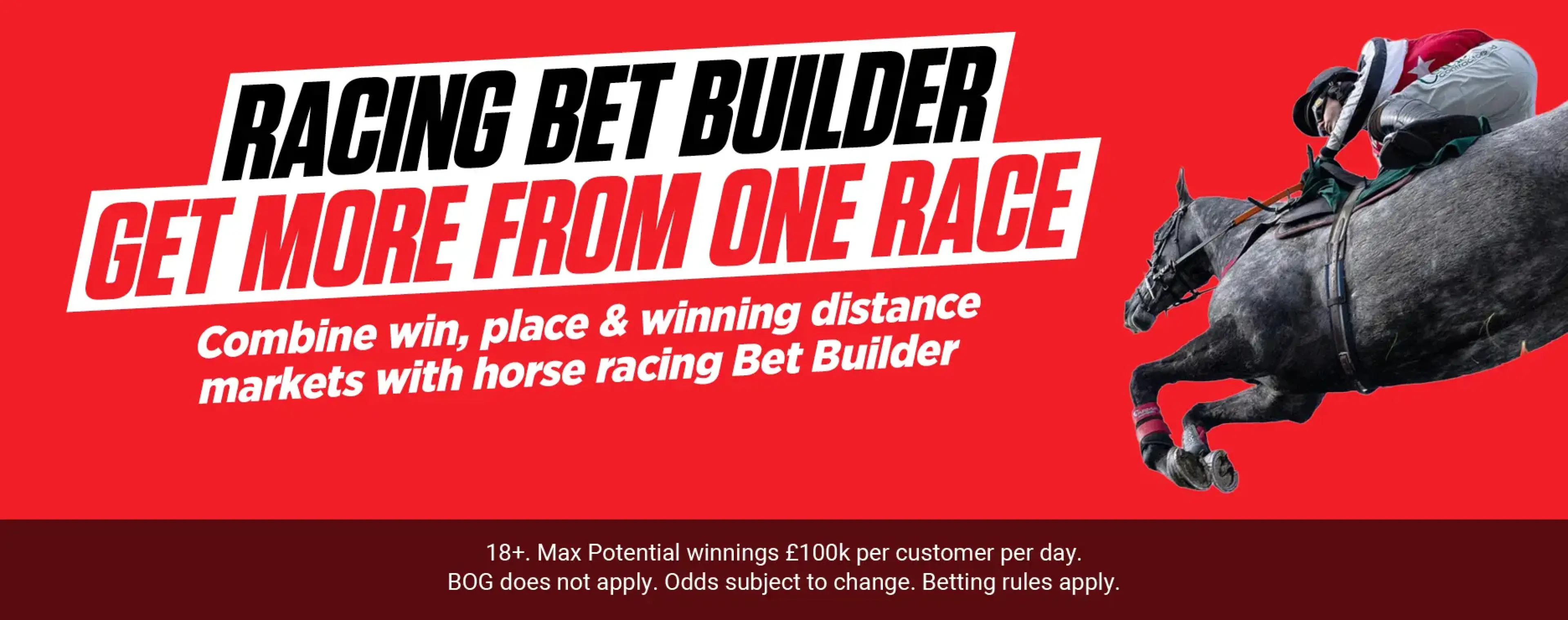 Horse racing bet builder