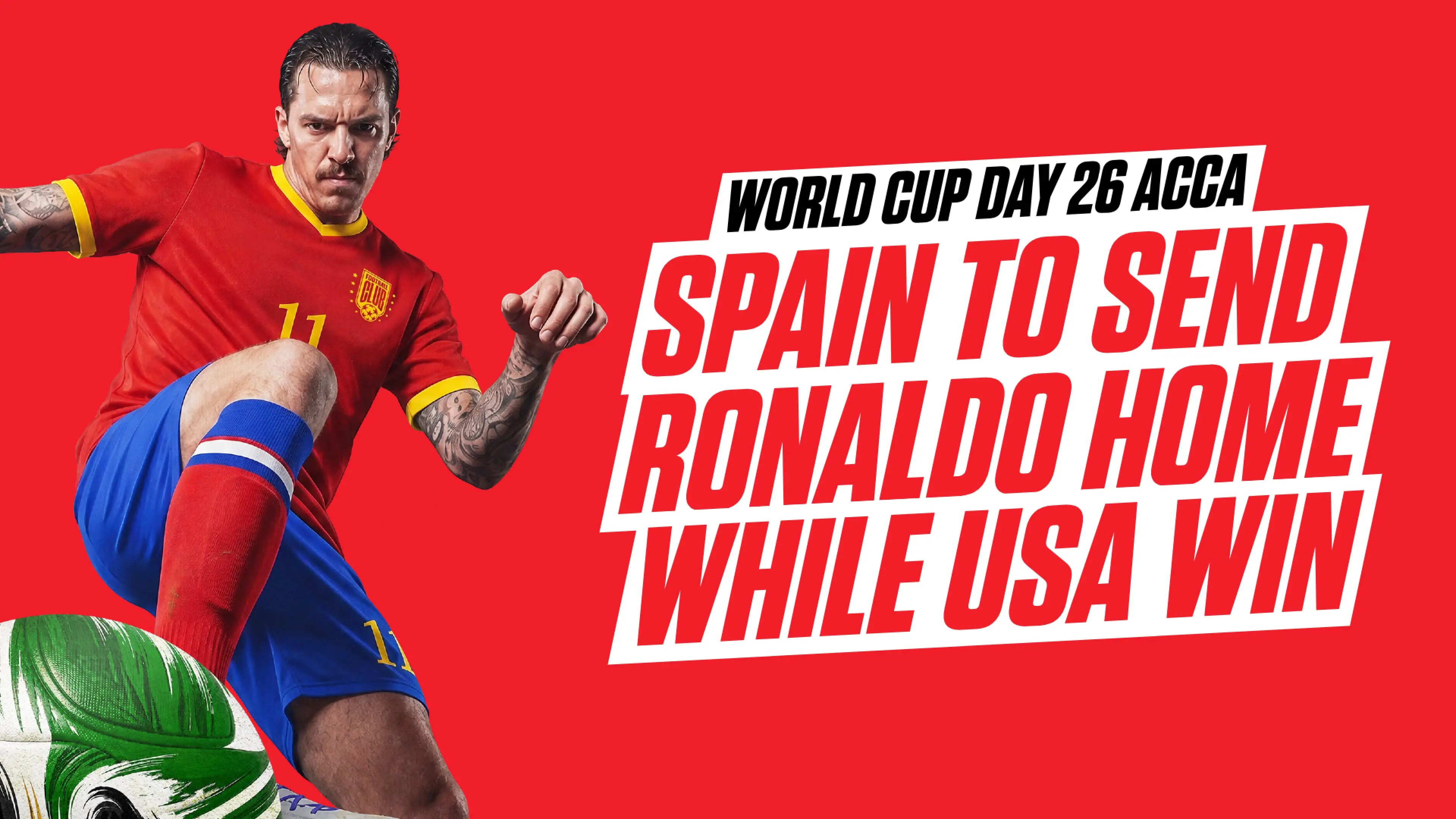 Ladbrokes' daily World Cup accumulator: Spain and USA tipped to win on day 26