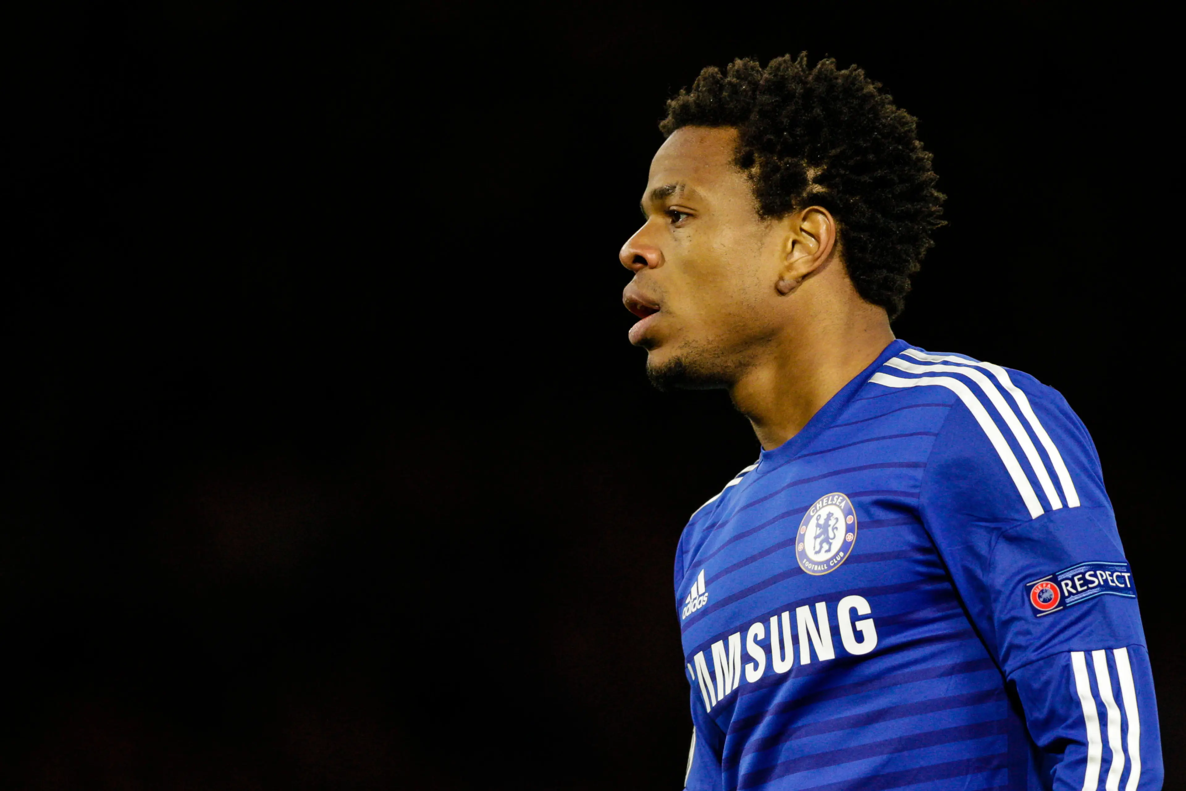 Loic Remy playing for Chelsea in the Champions League