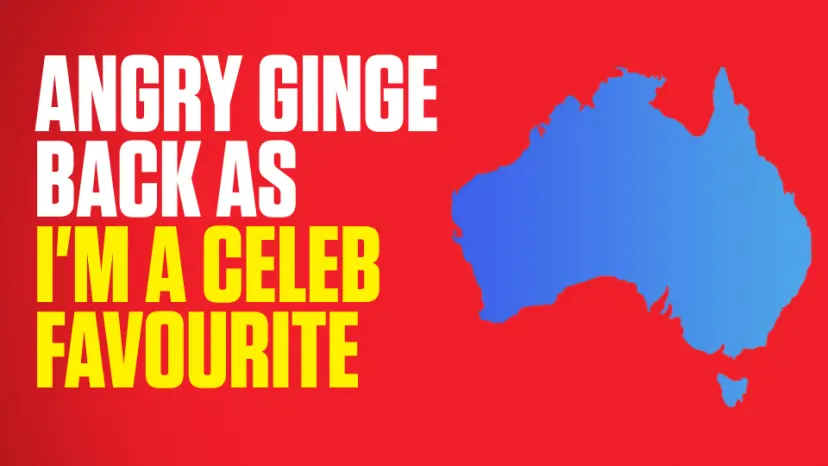 Angry Ginge I'm a Celeb favourite