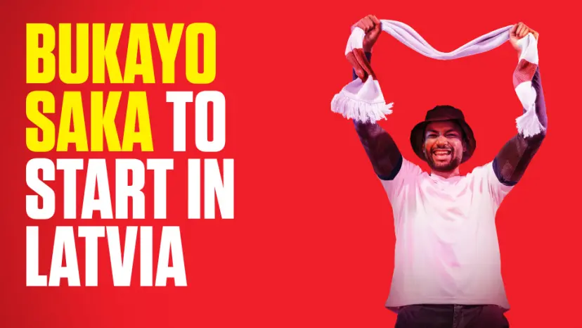 OnS SEO Sports 960x540 BUKAYO SAKA TO START IN LATVIA (UK) 